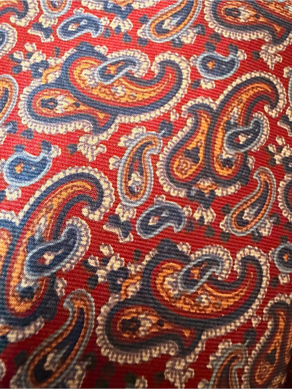 Designer Vintage Paisley Silk Tie trio - Classic Paisley View 3